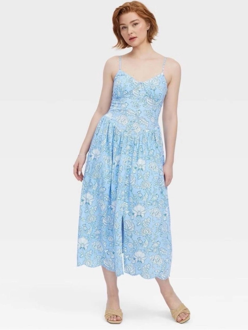 Roller Rabbit x Target Light Blue Paisley Maxi Dress - Size Medium, NWT